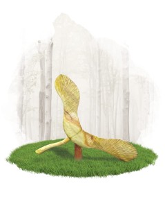 Rzeźba  "Owoc klonu"